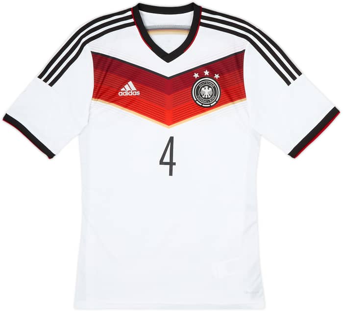 2014-15 Germany Home Shirt Howedes #4 - 9/10 - (M)