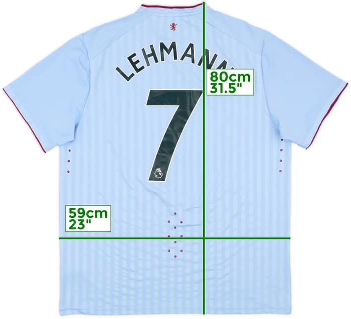 2022-23 Aston Villa Away Shirt Lehmann #7 - 10/10 - (XL)