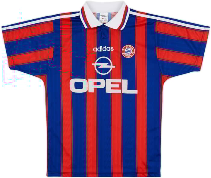 1995-97 Bayern Munich 'Squad Signed' Home Shirt - 7/10 - (S)
