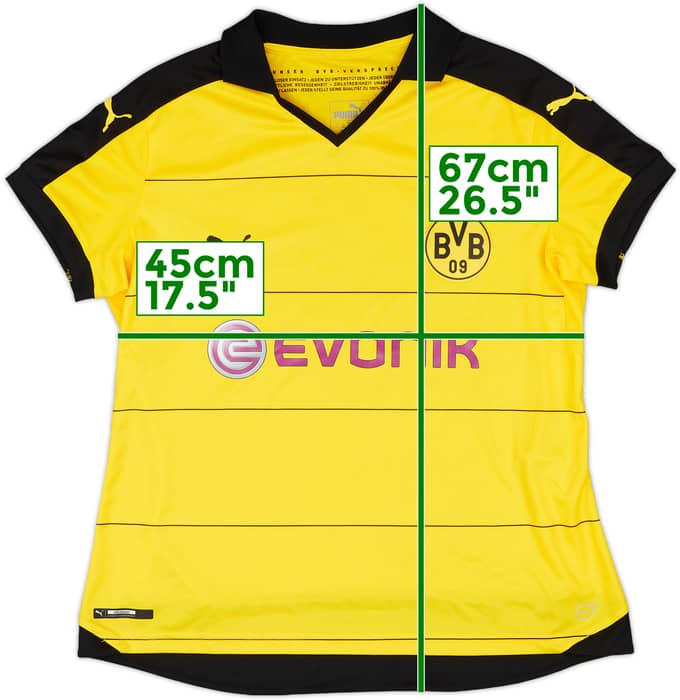 2015-16 Borussia Dortmund Home Shirt - 9/10 - (Women's L)