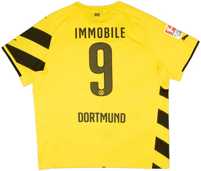 2014-15 Borussia Dortmund Home Shirt Immobile #9 - 6/10 - (XXL)