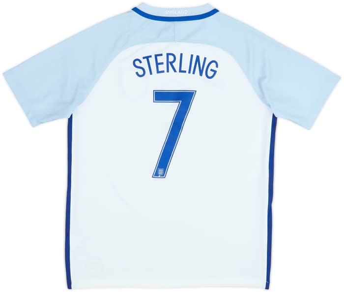 2016-17 England Home Shirt Sterling #7 - 7/10 - (XL.Boys)