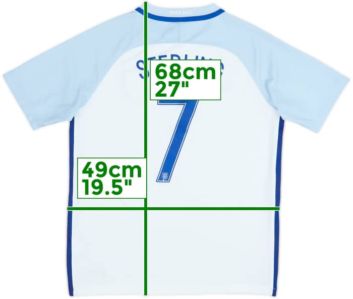 2016-17 England Home Shirt Sterling #7 - 7/10 - (XL.Boys)