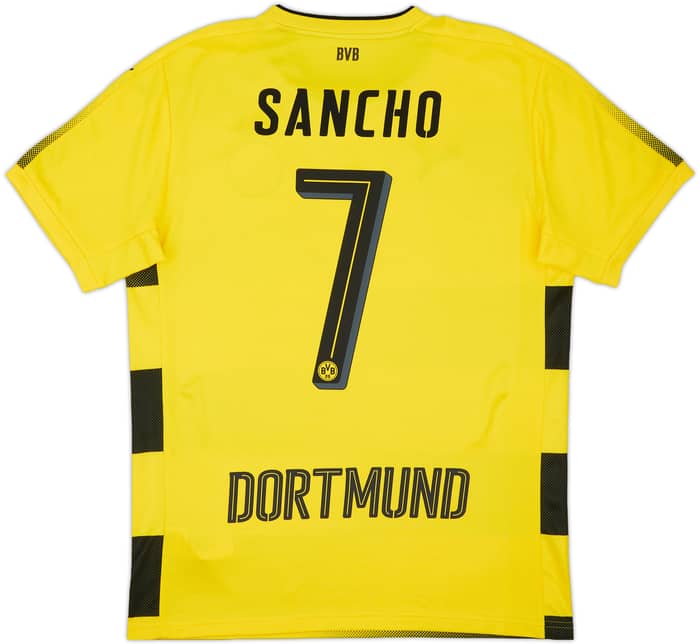 2017-18 Borussia Dortmund Home Shirt Sancho #7 - 10/10 - (M)