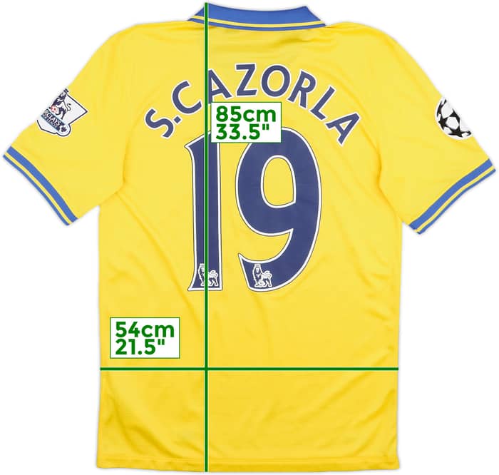 2013-14 Arsenal Away Shirt S.Cazorla #19 - 8/10 - (S)