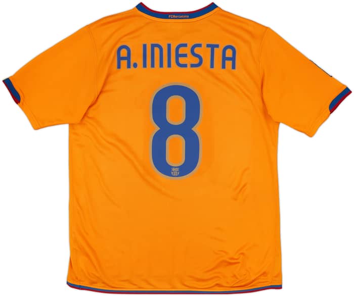 2007-08 Barcelona Third Shirt A.Iniesta #8 - 8/10 - (L)