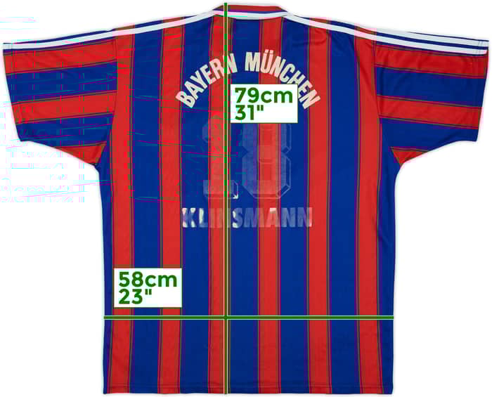 1995-97 Bayern Munich Home Shirt Klinsmann #18 - 4/10 - (XL)