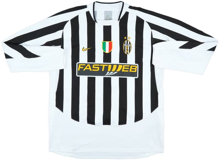 2003-04 Juventus Match Issue Home L/S Shirt Tudor #5