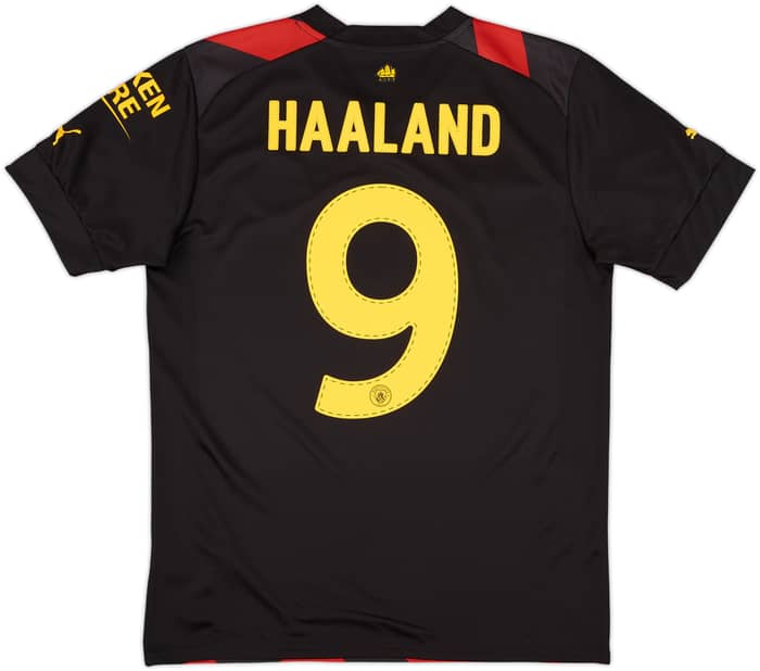 2022-23 Manchester City Away Shirt Haaland #9 - 10/10 - (M)