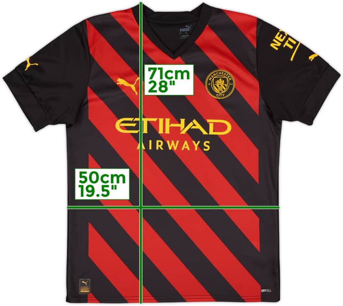 2022-23 Manchester City Away Shirt Haaland #9 - 10/10 - (M)