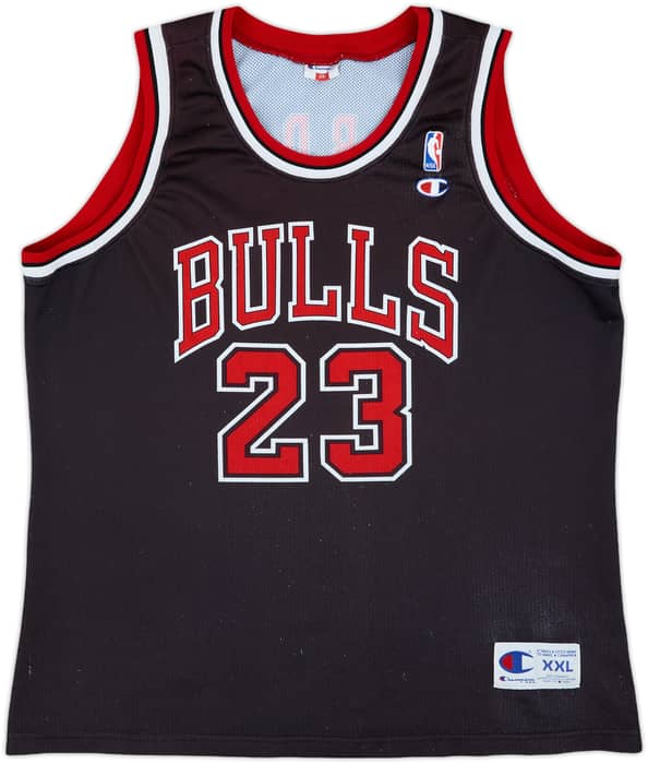 1997-98 Chicago Bulls Jordan #23 Champion Alternate Jersey - 7/10 - (XXL)