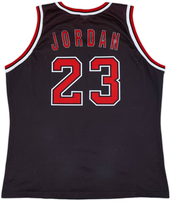 1997-98 Chicago Bulls Jordan #23 Champion Alternate Jersey - 7/10 - (XXL)