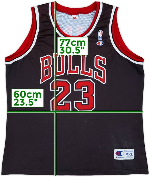 1997-98 Chicago Bulls Jordan #23 Champion Alternate Jersey - 7/10 - (XXL)