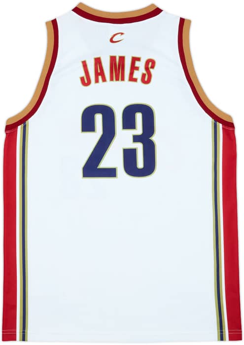 2003-10 Cleveland Cavaliers James #23 Champion Home Jersey - 8/10 - (L)