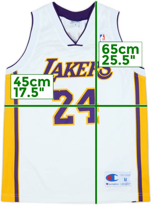 2006-10 LA Lakers Bryant #24 Champion Alternate Jersey - 7/10 - (M.Boys)