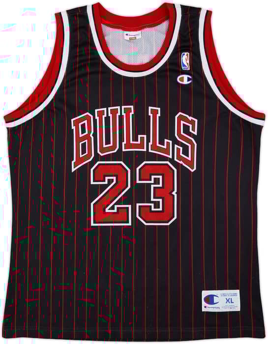 1995-97 Chicago Bulls Jordan #23 Champion Alternate Jersey - 8/10 - (XL)