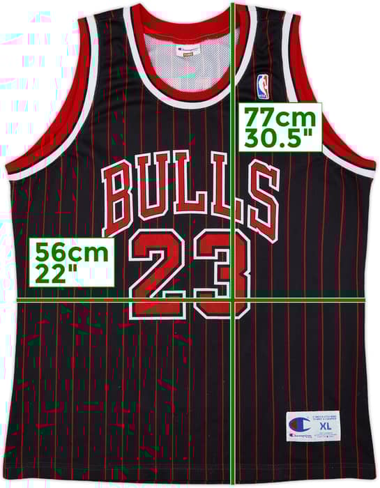 1995-97 Chicago Bulls Jordan #23 Champion Alternate Jersey - 8/10 - (XL)