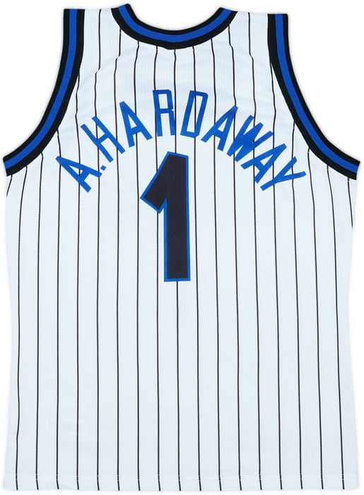 1993-98 Orlando Magic A.Hardaway #1 Champion Home Jersey - 8/10 - (L.Boys)