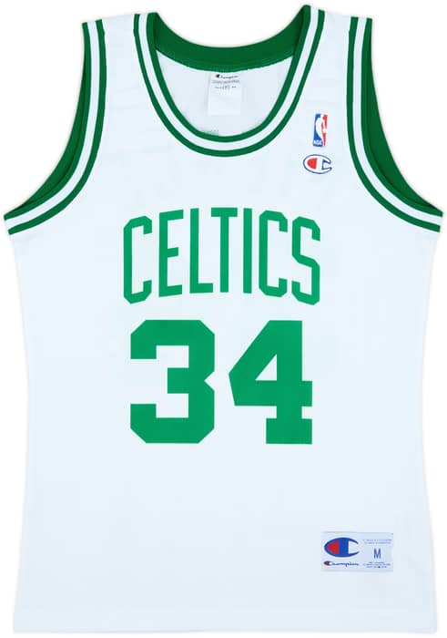 1998-06 Boston Celtics Pierce #34 Champion Home Jersey - 8/10 - (M)