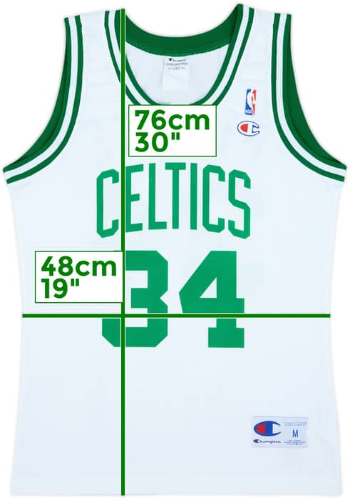 1998-06 Boston Celtics Pierce #34 Champion Home Jersey - 8/10 - (M)