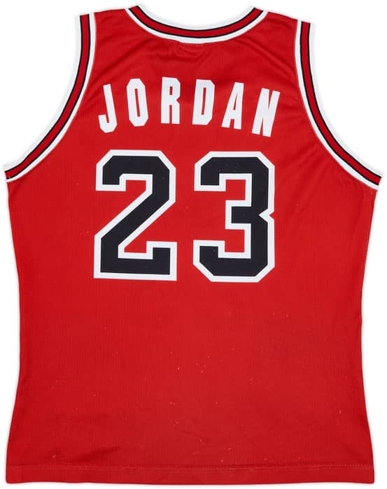 1991-98 Chicago Bulls Jordan #23 Champion Away Jersey - 3/10 - (M)