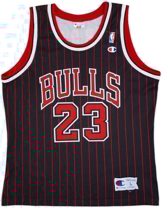 1995-97 Chicago Bulls Jordan #23 Champion Alternate Jersey - 5/10 - (L)