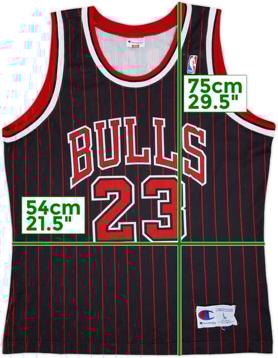 1995-97 Chicago Bulls Jordan #23 Champion Alternate Jersey - 5/10 - (L)