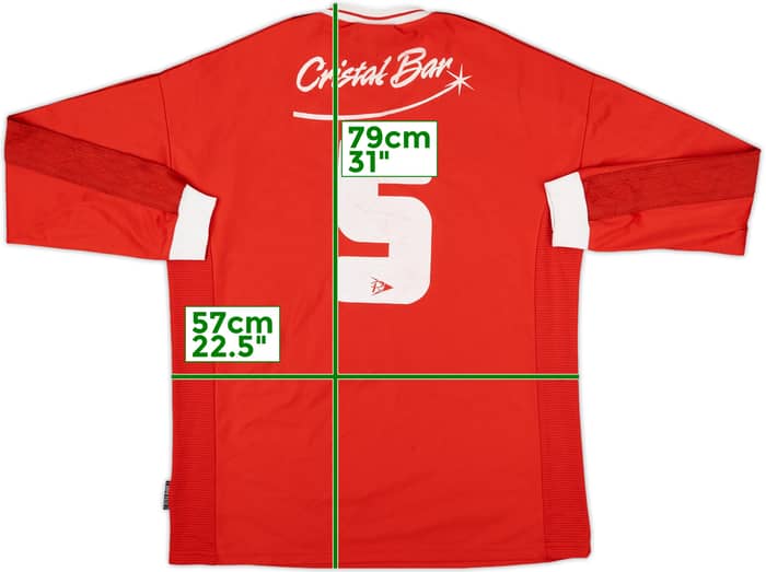 2000-01 Umbro Template L/S Shirt #5 - 7/10 - (XL)