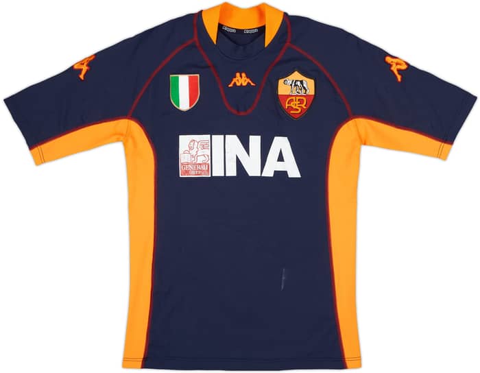 2001-02 Roma Third Shirt Candela #32 - 5/10 - (S)