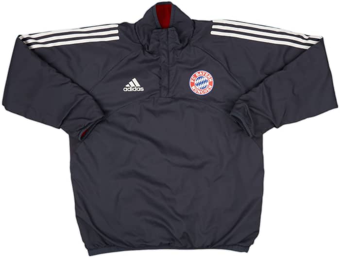 2005-06 Bayern Munich adidas Reversible 1/4 Zip Fleece Top - 8/10 - (M)
