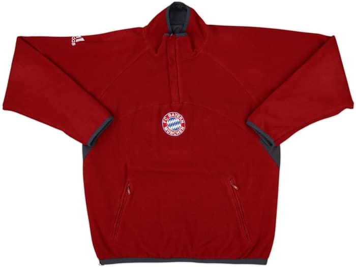 2005-06 Bayern Munich adidas Reversible 1/4 Zip Fleece Top - 8/10 - (M)