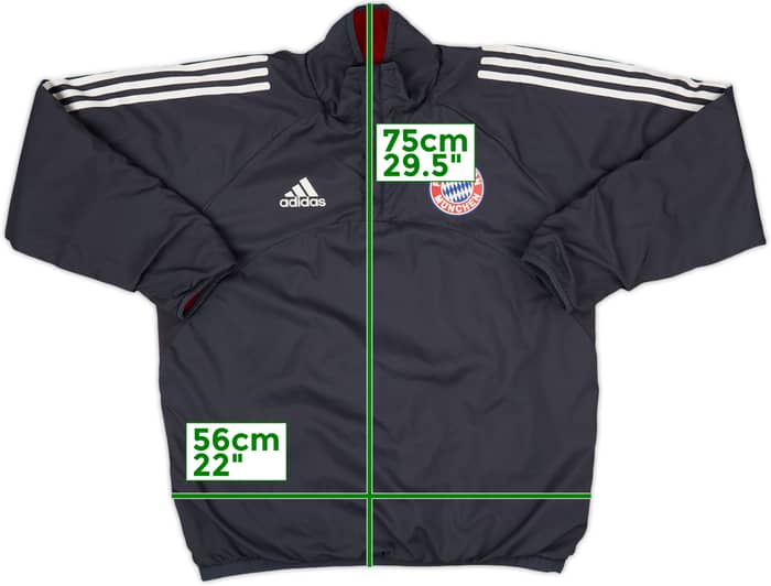 2005-06 Bayern Munich adidas Reversible 1/4 Zip Fleece Top - 8/10 - (M)