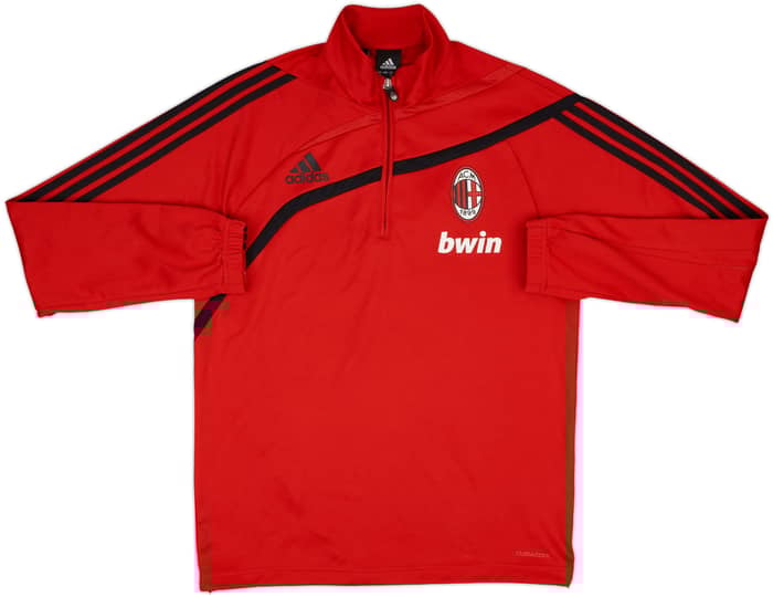 2009-10 AC Milan adidas 1/4 Zip Drill Top - 7/10 - (M)