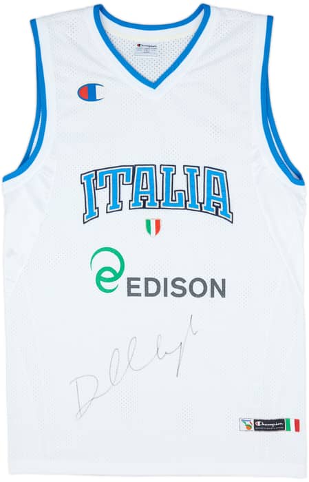2011-14 Italy National Team Signed Champion Away Jersey - 9/10 - (L)