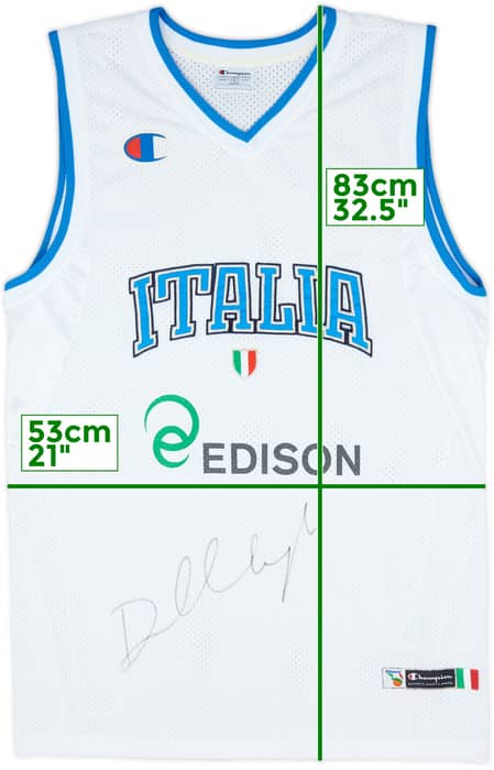 2011-14 Italy National Team Signed Champion Away Jersey - 9/10 - (L)