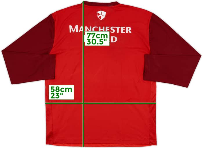 2011-12 Manchester United Nike Training L/S Shirt - 6/10 - (XL)