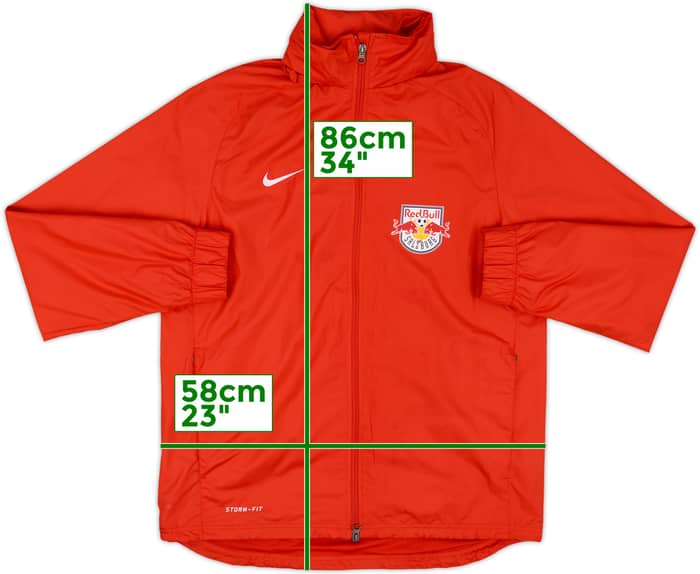 2014-15 Red Bull Salzburg Nike Hooded Rain Jacket - 5/10 - (M)