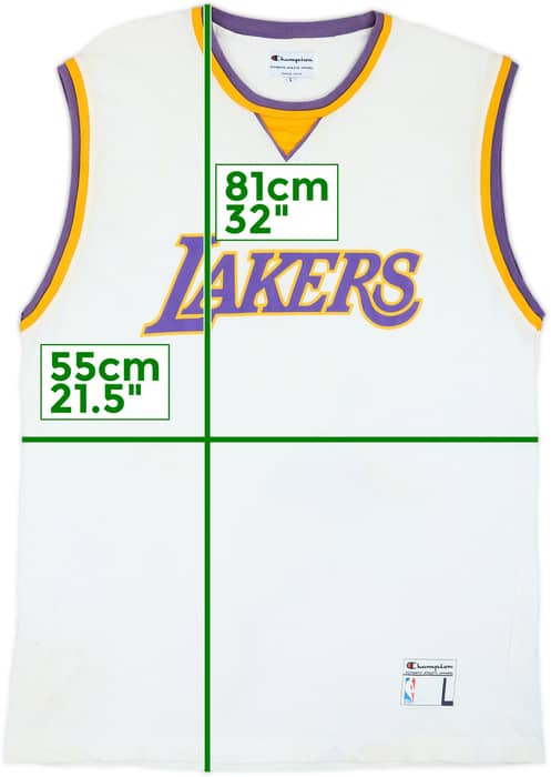 2000-06 LA Lakers Bryant #8 Champion Sleeveless Tee - 5/10 - (L)