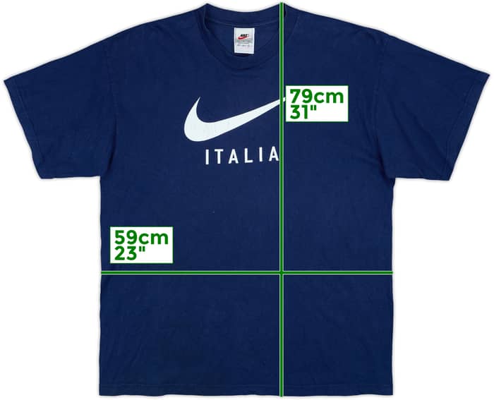 1998-99 Italy Nike Cotton Tee - 6/10 - (XL)