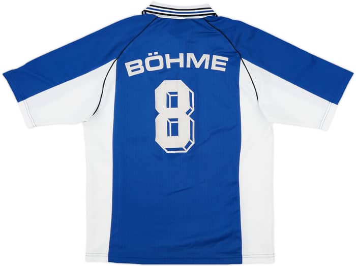 1998-99 Schalke Home Shirt Bohme #8 - 7/10 - (S)