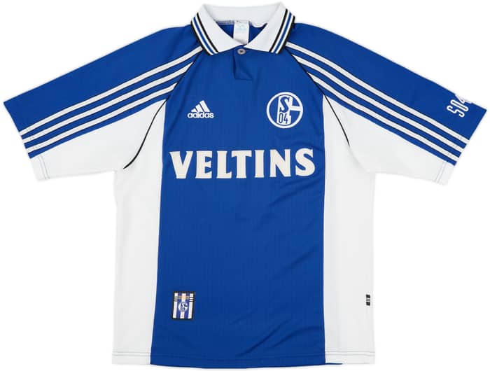 1998-99 Schalke Home Shirt Bohme #8 - 7/10 - (S)