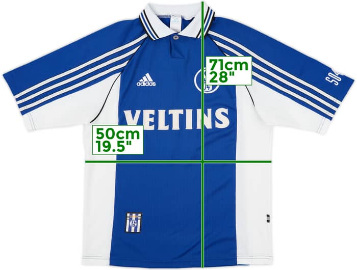 1998-99 Schalke Home Shirt Bohme #8 - 7/10 - (S)