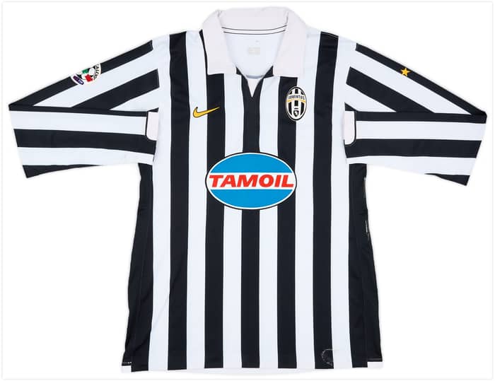 2006-07 Juventus Match Issue Home L/S Shirt Zebina #27