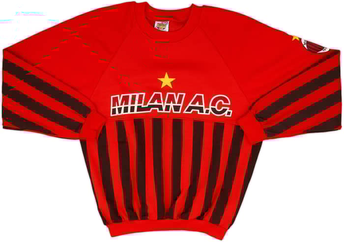 1990-91 AC Milan Le Felpe Dei Grandi Sweat Top - 8/10 - (M)