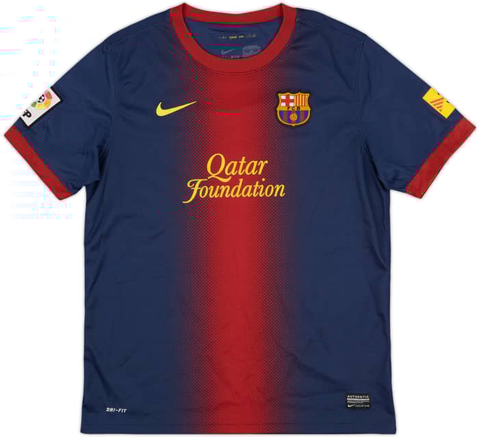 2012-13 Barcelona Home Shirt - 9/10 - (XL.Boys)