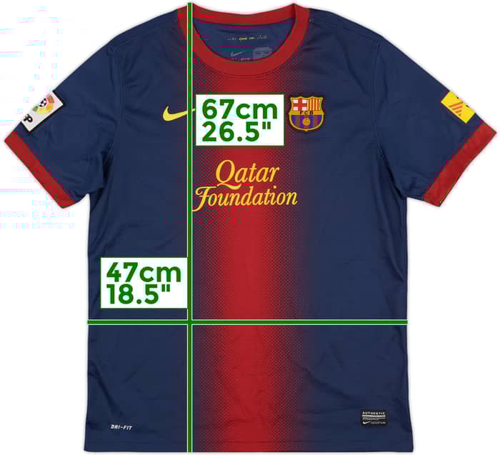 2012-13 Barcelona Home Shirt - 9/10 - (XL.Boys)