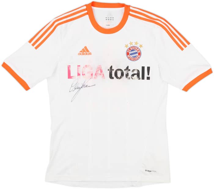 2012-13 Bayern Munich Signed Away Shirt Lahm #21 - 4/10 - (S)