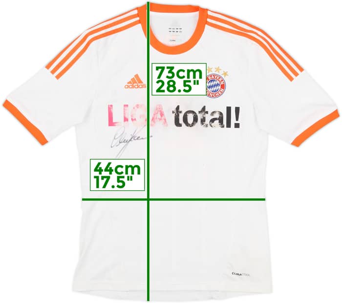 2012-13 Bayern Munich Signed Away Shirt Lahm #21 - 4/10 - (S)