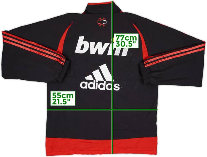 2006-07 AC Milan adidas Track Jacket - 5/10 - (M)