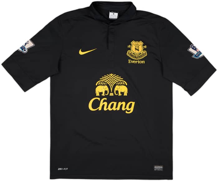 2012-13 Everton Away Shirt Baines #3 - 8/10 - (M)